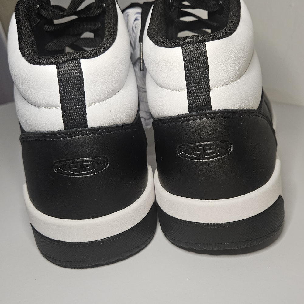 Keen NEW Utility Overton Mid Work Shoes Men Size 10 EE Composite Toe White Black - Picture 4 of 10